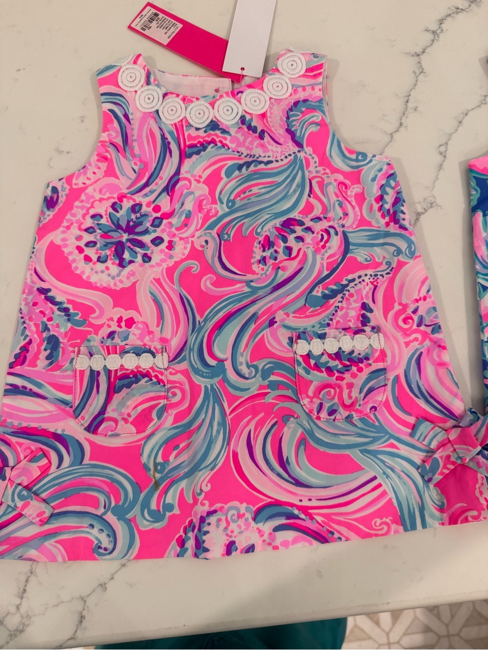 Lilly Pulitzer Prosscco Pink Swirl Sleeveless Dress Top - Lilly Pulitzer NWT! - Picture 2 of 3